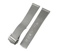 TLCBAZCF Cinturino in acciaio al titanio da 18 mm, 19 mm e 20 mm compatibile con Omega 007 Seamaster 300 AT150 Speedmaster Moon Watch Strap Tools(20mm)