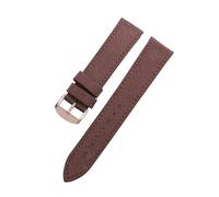 TLCBAZCF Cinturino in nylon compatibile con i cinturini I-WC CITIZEN SKX007 SKX009 da 18, 19, 20, 21, 2223, 24 mm, comodo cinturino con fodera in pelle(Brown rose buckle,18mm)