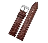 TLCBAZCF Cinturino in pelle compatibile con Longines/compatibile con Tissot/compatibile con cinturino classico unisex Seagull da 16-20 mm(Olive Flak,18mm-width)