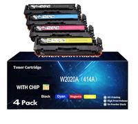 TLCGQF Cartuccia Toner 414A Sostituibile, Compatibile Con Le Cartucce Toner Hp Color Laserjet Pro Mfp M454dn, M454dw, M454nw, M479dw, M479fdn, M479fdw, M479fnw (Con Chip),4color
