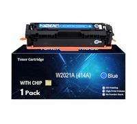 TLCGQF Cartuccia Toner 414A Sostituibile, Compatibile Con Le Cartucce Toner Hp Color Laserjet Pro Mfp M454dn, M454dw, M454nw, M479dw, M479fdn, M479fdw, M479fnw (Con Chip),Cyan