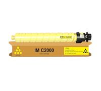 TLCGQF Cartuccia Toner A Colori Ad Alta Capacità 842311 842312 842313 842314, Compatibile Con La Cartuccia Toner Per Stampante Ricoh IM C2000 C2500 A 4 Colori,Giallo