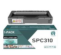 TLCGQF Cartuccia toner a colori SPC310 ad alta resa, compatibile con le cartucce per stampanti Ricoh Aficio SP C231N C231SF C232DN C232SF C242DN C242SF C311N C312DN C320DN C342DN 407638 407639,Nero