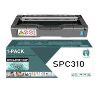 TLCGQF Cartuccia toner a colori SPC310 ad alta resa, compatibile con le cartucce per stampanti Ricoh Aficio SP C231N C231SF C232DN C232SF C242DN C242SF C311N C312DN C320DN C342DN 407638 407639,Cyan