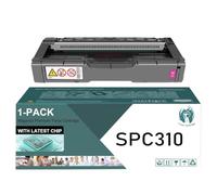 TLCGQF Cartuccia toner a colori SPC310 ad alta resa, compatibile con le cartucce per stampanti Ricoh Aficio SP C231N C231SF C232DN C232SF C242DN C242SF C311N C312DN C320DN C342DN 407638 407639,Magenta