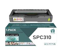TLCGQF Cartuccia toner a colori SPC310 ad alta resa, compatibile con le cartucce per stampanti Ricoh Aficio SP C231N C231SF C232DN C232SF C242DN C242SF C311N C312DN C320DN C342DN 407638 407639,Giallo