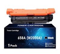 TLCGQF Cartuccia Toner H658A Ad Alta Resa Per HP Color Laserjet Enterprise M751dn M751n Series Supplies W2000A W2001A W2003A W2002A Include Chip,Nero