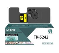 TLCGQF Cartuccia toner sostituibile TK-5242 ad alto rendimento, compatibile con Kyocera ECOSYS M5526cdn M5526cdw P5026cdn P5026cdw 4000 pagine,Giallo