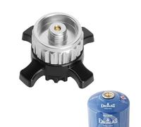 TLDBATICE Adattatore per Cartuccia di Gas Compatibile per Campingaz CV470 Plus/300 Plus/270 Plus, Adattatore per Cartucce Gas per Fornellino a Gas da Campeggio, Argento