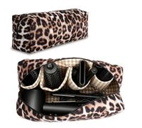 TLDBATICE Custodia Dyson Airwrap, Borsa da Viaggio Compatibile con Dyson Airwrap, Trousse Da Viaggio Organizer per Convient au Rangement du SèChe-Cheveux, Lisseur et fer à Boucler, Stampa Leopardata