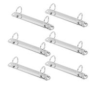TLDBATICE Set da 6 Meccanismi per Raccoglitori a 2 Anelli, Lunghezza 123 mm, Raccoglitori ad Anelli con Clip in Metallo per l'Archiviazione Fai da te di Documenti, Mini Album e Quaderni