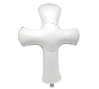 TLDSHOP® - PALLONCINI per FESTA Prima Comunione - In Mylar - per Elio o Aria - vari modelli e OFFERTE (singole o in coppia) - Prodotto Selezionato: (1pz x Croce BIANCA)