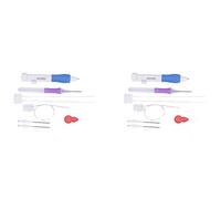 Tlfdknffids 20X Ricamo Cucitura Punch Ago Set Ricamo A Penna con Scatola di Plastica per Ricamo Threaders Cucito DIY, 3 Dimensioni