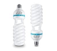 TLGREEN 2 x 135 W Softbox Lampada Foto Luce, E27 220V Luce per Fotografia, Lampada a Risparmio Energetico a Luce Fredda per Fotografia, Video, Studio, Studio Fotografico