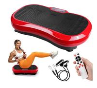 TLGREEN Pedana Vibrante,Lipedema,59×34×13cm,120 Livelli,10 Programmi,Rosso