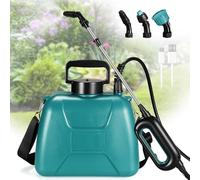TLGREEN Pompa Irroratrice a Batteria, Spruzzatore Elettrico 7.4V, 2000mAh Nebulizzatore Giardino con 4 Ugelli Regolabili Nebulizzatore Asta Telescopica, Spruzzatore per Erbacce e Piante (5 litri)