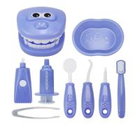 TLHWIN Kit di giocattoli per dentisti per bambini, set di giocattoli educativi medici per la scuola, per ragazzi e ragazze, regalo di ruolo (Viola)