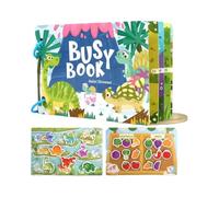 TLHWIN Libro delle attività per Bambini, Tema Veicoli e Città, Libro Educativo con Illustrazioni Colorate, Gioco Interattivo.Adatto a Bambini e Bambine di 2 Anni (Frutta)