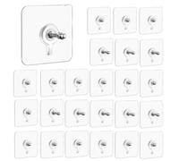 TLICLP 24 Pezzi Ganci Autoadesivi Per Quadri, Ganci Adesivi Per Quadri, Senza Forare,Abs E Acciaio Inox, Per Quadri Muro, Appendi Quadri Senza Chiodi, Per Appendere Quadri, Orologi
