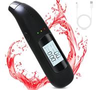 tlidfgeo Etilometro Portatile, Etilometro Polizia, Display LCD, Alcol Test Portatile, Misuratore di Prova Ricaricabile, Etilometro Portatile Certificato Utile per Persone E Professionisti