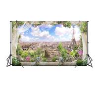 Tlilyy 210 X 150 Cm Foto di Gruppo Stile Europeo Paesaggio Portatile Festa Raccolta Fotografia Sfondo Tessuto, D