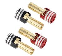 Tlilyy Kit di 4 Tappi e Maniglie Dissipatore Termico Batteria 3,5 mm per Camion All Terreno 1/10 Accessori Auto RC, Pezzo di Aggiornamento