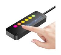 Tlilyy PC Power Control Touch Controllo scorrevole PC Power Desktop Computer Esterno Power SW Power Power LED On/Off con cavi 4M