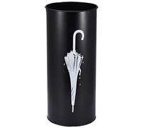 TLLCHYL Vassoio di scarico portaombrelli in ferro battuto portaombrelli Foyer Lobby Storage Hanging Umbrella Stand Home Umbrella Bucket (nero) Storage