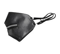 TLMDXTEU Maschera Steampunk Maschera in pelle con cerniera, creativa, apertura a quadri, può aggiungere un filtro Cosplay di Halloween