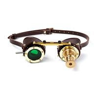 TLMDXTEU Occhiali Steampunk Occhiali Steampunk Industrial da festa di Halloween Rotondi Vintage Goth Cosplay