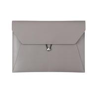 TLMDXTEU Portadocumenti per Buste Borsa Portadocumenti A4 Cartella in Pelle Contratto Aziendale Fattura for archiviazione Dati(Gray)