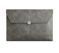 TLMDXTEU Portadocumenti per Buste Cartelle for Documenti aziendali Cartella Dati contrattuali in Pelle(Grey)