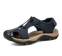 TLMDXTEU Sandali Sportivi Sandali maschili scarpe da trekking traspiranti sandali da spiaggia all'aperto Per Viaggi e Passeggiate(Blu,46 EU)