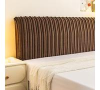 TLMQYXZE Copri Testata Letto Copertura Matrimoniale/Singolo/Una Piazza E Mezza, all-Inclusive Tessuto Felpato Elasticizzato Addensare per Testiera della Camera da Letto(Brown,180x60cm)