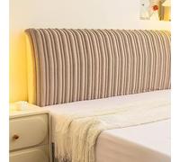 TLMQYXZE Copri Testata Letto Copertura Matrimoniale/Singolo/Una Piazza E Mezza, all-Inclusive Tessuto Felpato Elasticizzato Addensare per Testiera della Camera da Letto(Khaki,200x60cm)