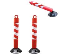 TLTDSMYF Dissuasore di parcheggio di Sicurezza in plastica, Montante della barriera del di Accesso Che Non Cade, Coni di avvertenza del delineatore del Traffico con bulloni di espansione (Altezza) (a