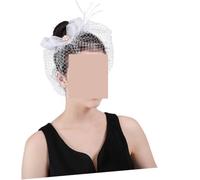TLTLT 2 pezzi di velo sottile in rete, elegante copricapo in rete con fiocco, accessorio for copricapo da sposa for la decorazione del velo da sposa