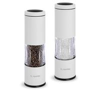 TLYSXPRO Set Macina Sale e Pepe Manuale con Grana Regolabile | Macinapepe e Macinasale Ricaricabili con Meccanismo in Ceramica | Accessori Cucina (2 Pezzi, Bianco)