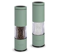TLYSXPRO Set Macina Sale e Pepe Manuale con Grana Regolabile | Macinapepe e Macinasale Ricaricabili con Meccanismo in Ceramica | Accessori Cucina (2 Pezzi, Sage)