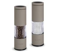 TLYSXPRO Set Macina Sale e Pepe Manuale con Grana Regolabile | Macinapepe e Macinasale Ricaricabili con Meccanismo in Ceramica | Accessori Cucina (2 Pezzi, Greige)