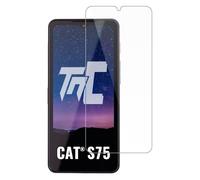 TM-Concept® Vetro temperato per Cat S75, trasparente, vetro protettivo 0,26 mm, radiano 2,5D, resistenza agli urti e ai graffi 9H, materiali di qualità AAA+, durata prolungata [1 unità]