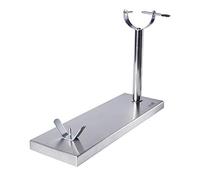 TM Electron HOCU103 - Porta prosciutto in Stile Classico, Realizzato in Acciaio Inox, Facile da Pulire e con tasselli in Silicone per Una buona aderenza, antiruggine