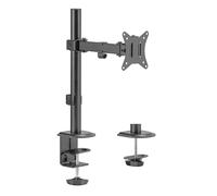 TM Electron Supporto articolato con Braccio per Monitor, VESA Fino a 100 x 100, per schermi da 17" a 32" e Fino a 9 kg, Guida per Cavi, Orientamento Verticale e Orizzontale