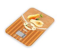 TM Electron TMPBS028 Bilancia da Cucina con Display Digitale, Ultra Sottile Vintage, 4 Sensori, Torna a 0, Ideale per Pasticceria e Cibo, Plastica, Design Pere