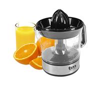 TM Electron TMPEX005 - Spremiagrumi elettrico con caraffa da 700 ml, 2 coni di pressa, regolatore di polpa regolabile, rotazione a sinistra a destra, lavabile in lavastoviglie, 40 W