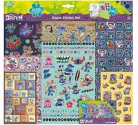 TM ESSENTIALS Stitch XL Super Sticker Set, XXL Sticker Set for Boys, Laser, Glit