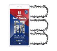 TM TWOMEM Catena per motosega da 40,6 cm, passo 0,825 cm, calibro 127 cm, 66 maglie di trasmissione per Husqvarna 435 e altri, confezione da 3