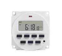 TM618N-3 Display LCD 7 giorni settimanali programmabili 24 ore su 24 Cancello automatico timer digitale for luce LED e applicazione solare 1 pz(With 4 wires)