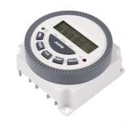 TM619 - Timer digitale programmabile per 7 giorni, 16 programmi di accensione/spegnimento giornaliero, display LCD con indicatore LED, funzione di memoria in caso di interruzione di corrente, per 12 V