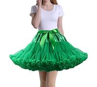 Tmade Gonna da donna in tulle, per feste, multistrato, per cosplay, Verde, Taglia unica